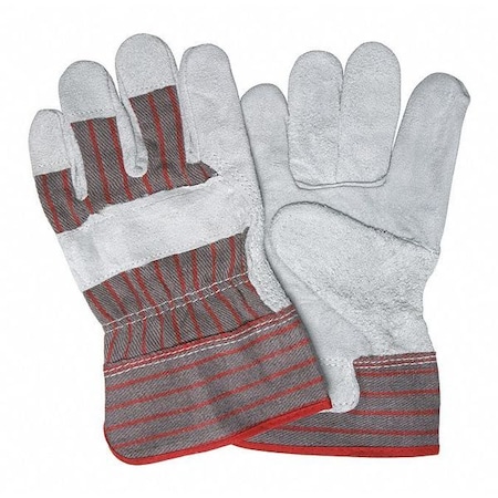 Leather Palm Gloves, Safety Cuff Cuff, Wing Thumb, S, 12 PK