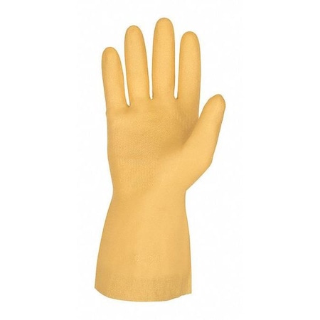 Chemical Resistant Gloves, Latex, 12 PK, Amber