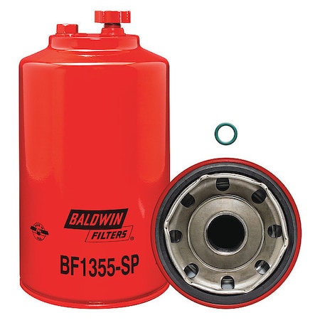 Fuel/Water Separator,8-7/8x4-11/16 In