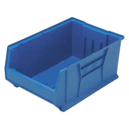 Storage Bin, Polypropylene/Polyethylene, Blue, 11 in H, 16 1/2 in W, 23 7/8 in L