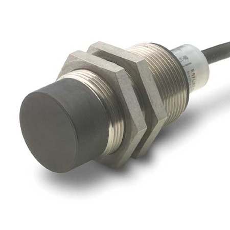 Cylindrical, Inductive Proximity Sensor, 30 mm Dia., Stainless Steel, Micro, 2 Wires, Unshielded