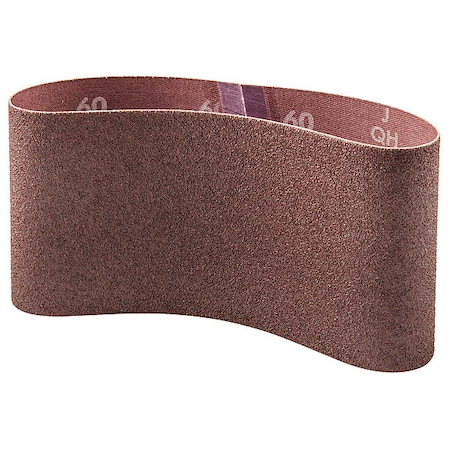 Sanding Belt, 3 1/2 in W, 15 1/2 in L, Coated, Aluminum Oxide, 60 Grit, Coarse, R215 Metalite