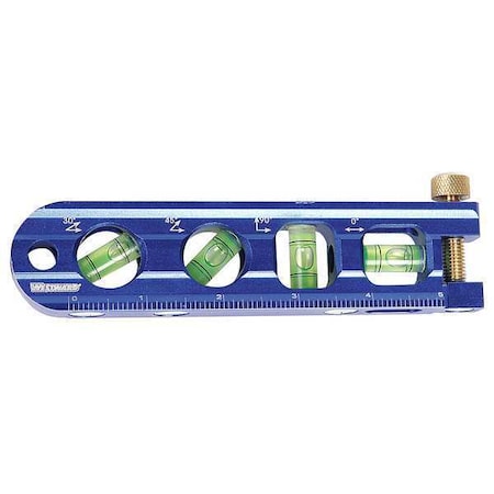 Magnetic Torpedo Level,6 1/4 In,4 Vials