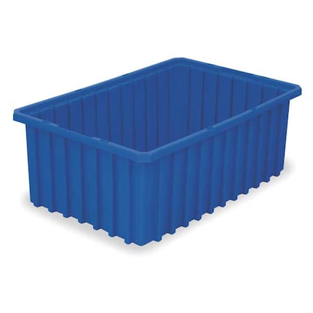 Industrial Grade Polymer, Divider Box, Blue, 22 3/8 in L, 8 in H