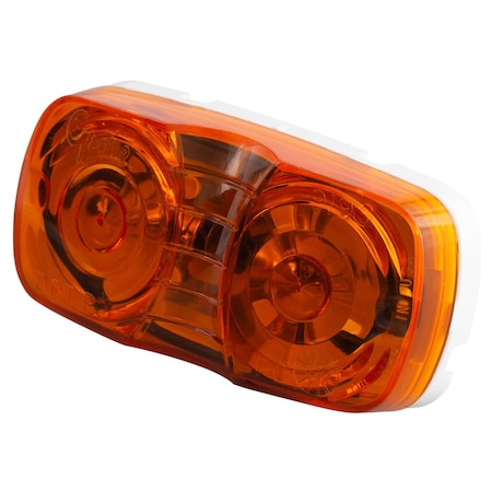 Lamp,Square Corner,2 Bulb,Duramold,Ylw
