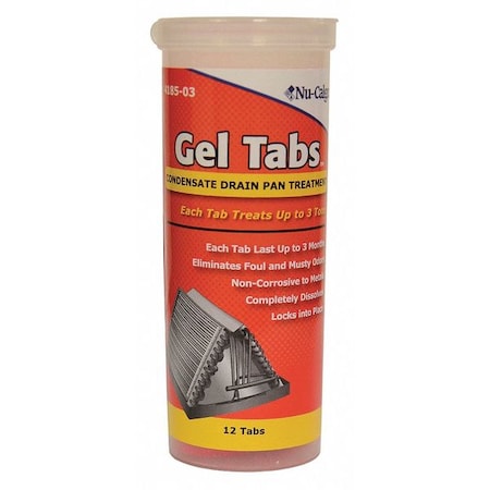 Condensate Pan Treatment,12 Tabs, Red