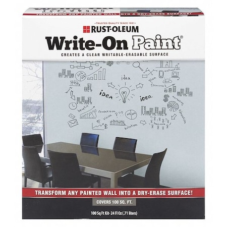 Write-On Paint,100 sq. ft.,Clear,24 oz.