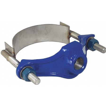 Repair Clamp,Iron,10 In Pipe,3/4 In Out