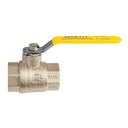 3 in Ball Valve, Brass, FNPT, Inline