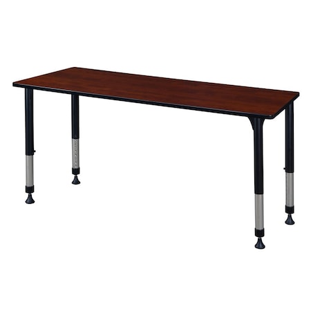 Rectangle Tables > Height Adjustable > Rectangular Classroom Tables, 60 W, 30 L, 23-34 H, Cherry