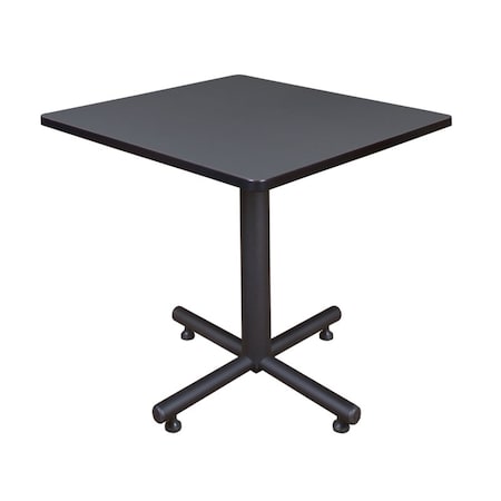 Square Tables > Breakroom Tables > Kobe Square & Round Tables, Wood,Metal Top, Grey