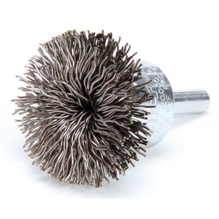 Flared End Wire Brush, Steel, 1-1/2"