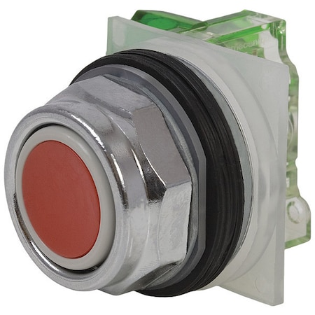 Push Button Operator, Extended, Momentary Action, Not Applicable Release, Non-Illuminated, Red
