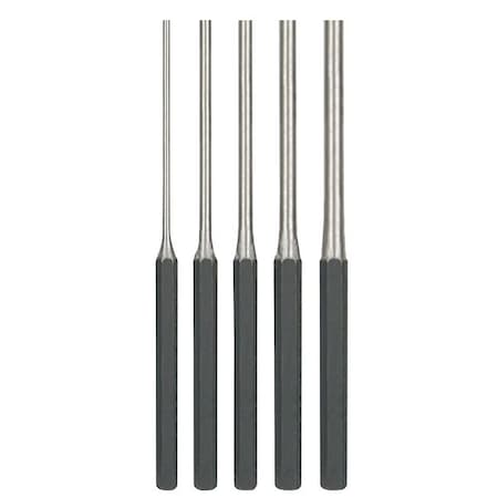 Drive Pin Punch Set,1/8 To 3/8 In,5 Pcs