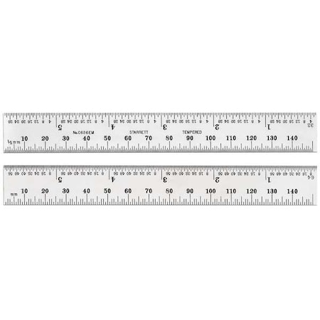 Steel Rule, Spring-Tempered, 500mm
