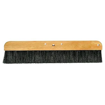 Cement Finishing Brush, Black, 24 In, Construction: Wood