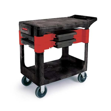 Trade Cart/Service Bench,38 In. L,Black
