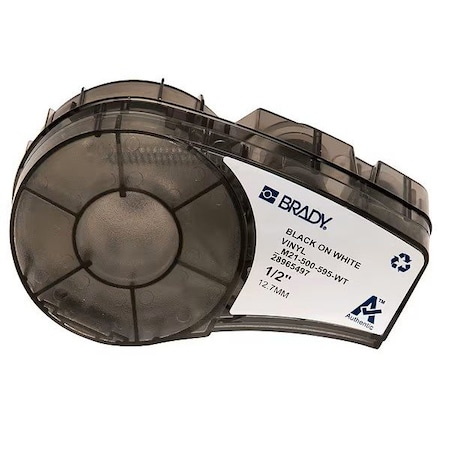 White All Weather Vinyl Labels for Brady M210 and M211, 0.5in