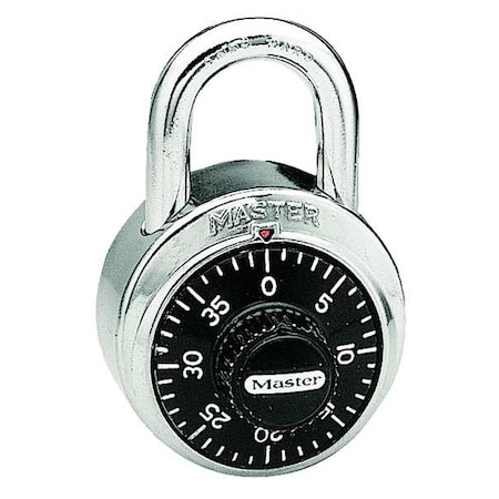 Combination Padlock, Body Material Stainless Steel, Body Thickness 3/4 in, Dial Location Front