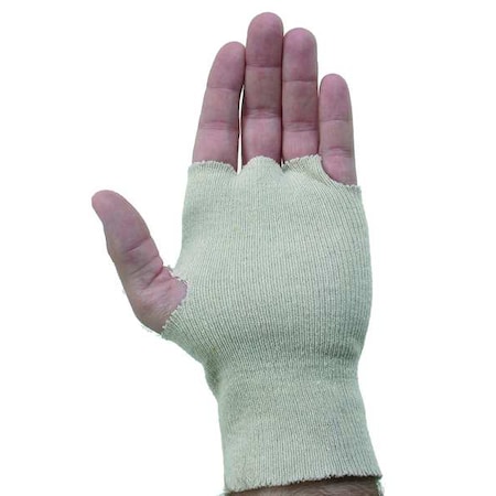 Glove Liners, Cotton/Polyester, Knit, White, Universal, 100 PK
