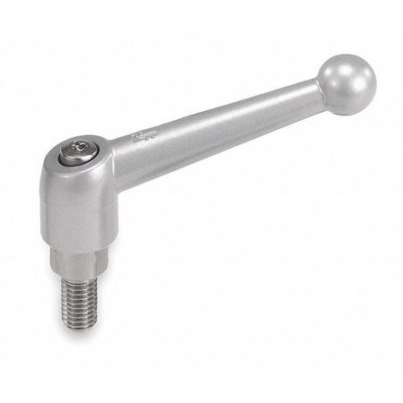 Adjustable Handle, Size: 2 3/8-16X45 Zinc, Black Satin, Comp: Steel