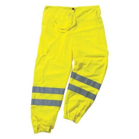 4XL/5XL Class E Hi-Vis Pants, Lime