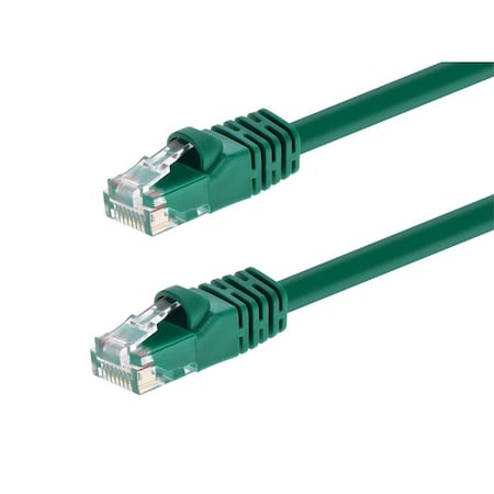 Ethernet Cable,Cat 5e,Green,1 ft.