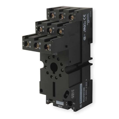 Rlay Scket,Fingr Safe/Elevtr,Octl,11 Pin