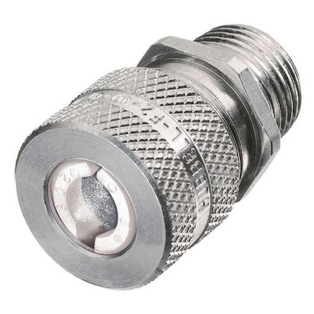 Liquid Tight Connector,1/2 in.,White