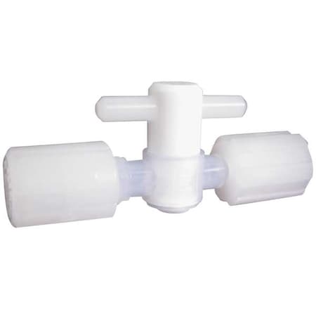 Stopcock, Compression, 1/8", PFA