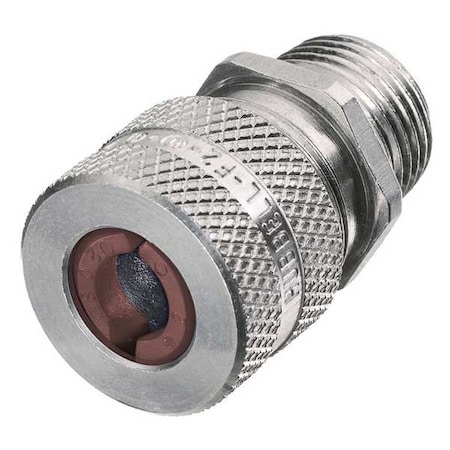 Liquid Tight Connector,1/2 in.,Brown