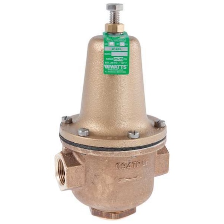 Water Pressure Reducing Valve,3/4 In.