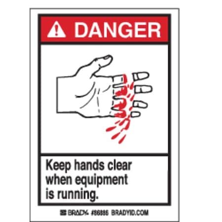 Machine/Equipment Label,5 In. H,PK5