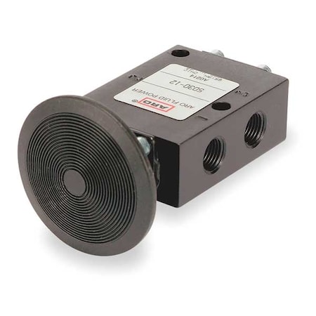 Manual Air Control Valve,3-Way,1/8in NPT