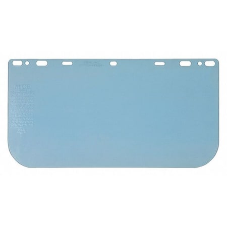 Face Shield Visor, Clear Visor, 8" Height, Uncoated Lens, Clear