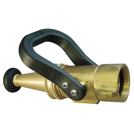 Fire Hose Nozzle,1-1/2 In.,Brass