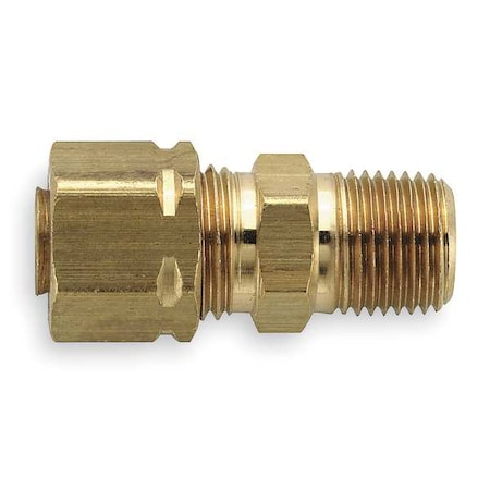 3/4" Compression x MNPT Brass Connector 10PK
