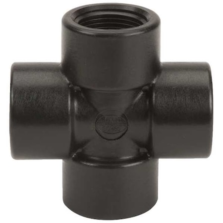 Cross, Polypropylene, 1", Schedule 80, 300 psi Max Pressure