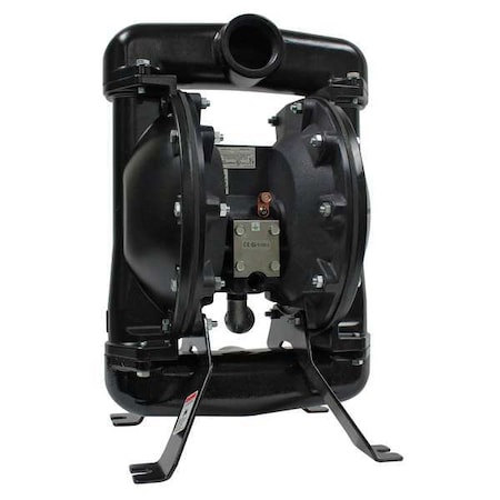 Double Diaphragm Pump, Aluminum, Air Operated, Viton, 75 GPM