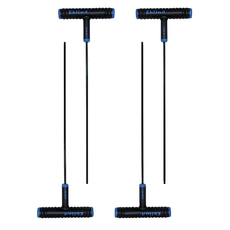Metric Plain Ball Hex Key Hex Key, 8 mm Tip Size, 9 in Long, 5 in Short, 2 PK