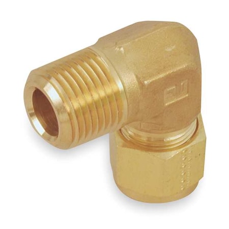 3/8" CPI x 1/4" MNPT Brass 90 Degree Elbow