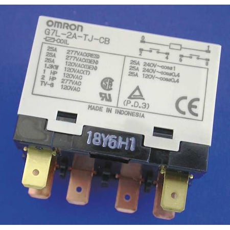 E-Bracket, Enclosed Power Relay, Square, 30 A, 6, Quick Connect
