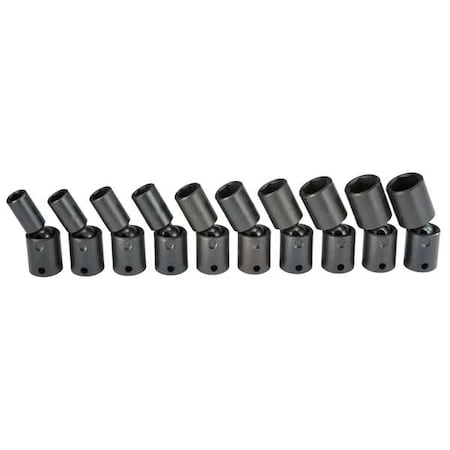 3/8" Drive Hex Bit Set, Metric, 10pcs
