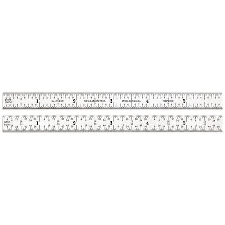 Steel Rule,Heavy Spring-Tempered,48 In