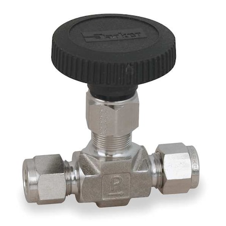 Needle Valve,Straight,316 SS,3/8 In.