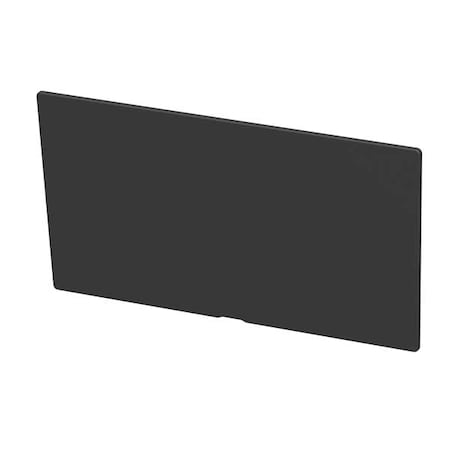 Plastic Divider, Black, 8 3/8 in L, 4 3/8 in H, 6 PK