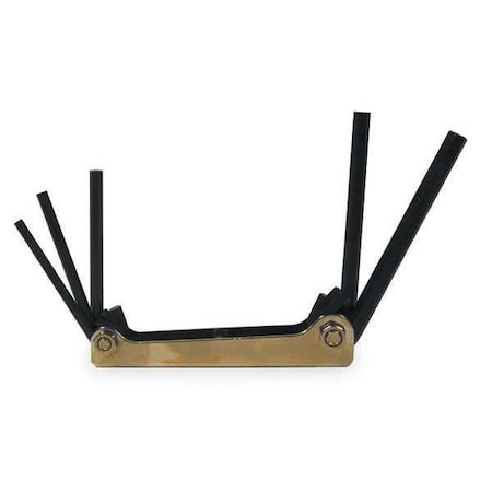 5 Piece SAE Fold-Up Hex Key Set, J4994