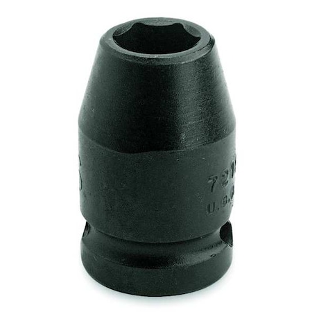 1/2 in Drive Impact Socket Standard Socket, black oxide, Steel,15/16 in