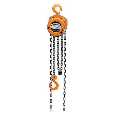 Manual Chain Hoist,2000 lb.,Lift 15 ft.