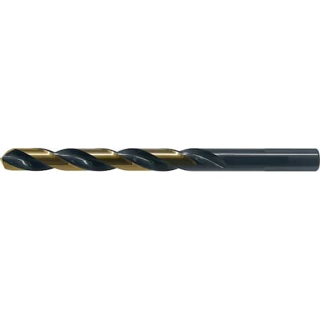 31/64" HSS Black/Gold 135 Deg. Jobber Length Drill Bit
